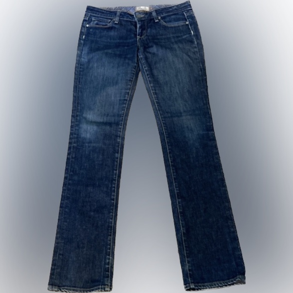 PAIGE low rise, skinny leg jeans size 28
